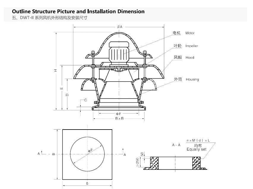 Smoke Exhaust Roof Fan, DWT-II, Axial - detail 6