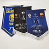 cheap serviceable custom team print hanging flag pennant for football club from wenzhou Fly