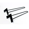 Factory Wholesale DIY Welding Customized Height 4 - 40 inch Powder Coat 2 rod 3 rod Metal Hairpin Table Legs Metal Table Base