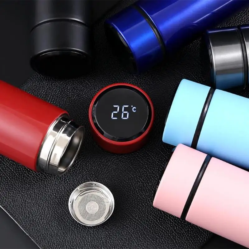 Custom Logo Smart Led Thermal Bottle Vacuum Thermos Bottle Stainless