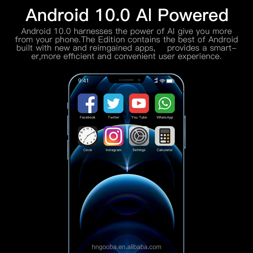 Wholesale Price i12 Pro Max Smartphone Unlocked Android 4G 6.7inch Screen 8GB+256GB Face recognition 5000mah Mobile Phones