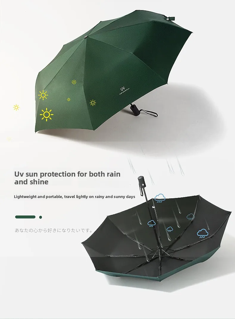 Wholesale Rain Shine Fully Automatic Large Size Umbrella Customizable Advertising 8K Modern Daisy Sun Protection Sunshade Travel