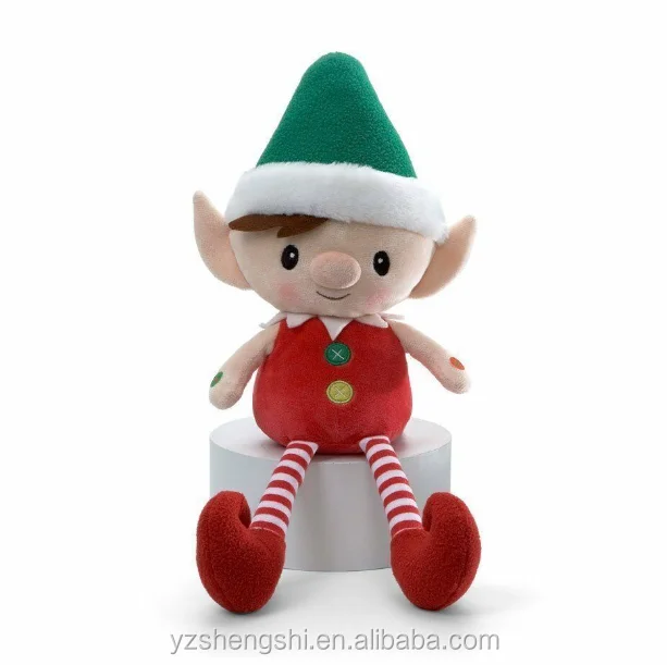 christmas elf cuddly toy