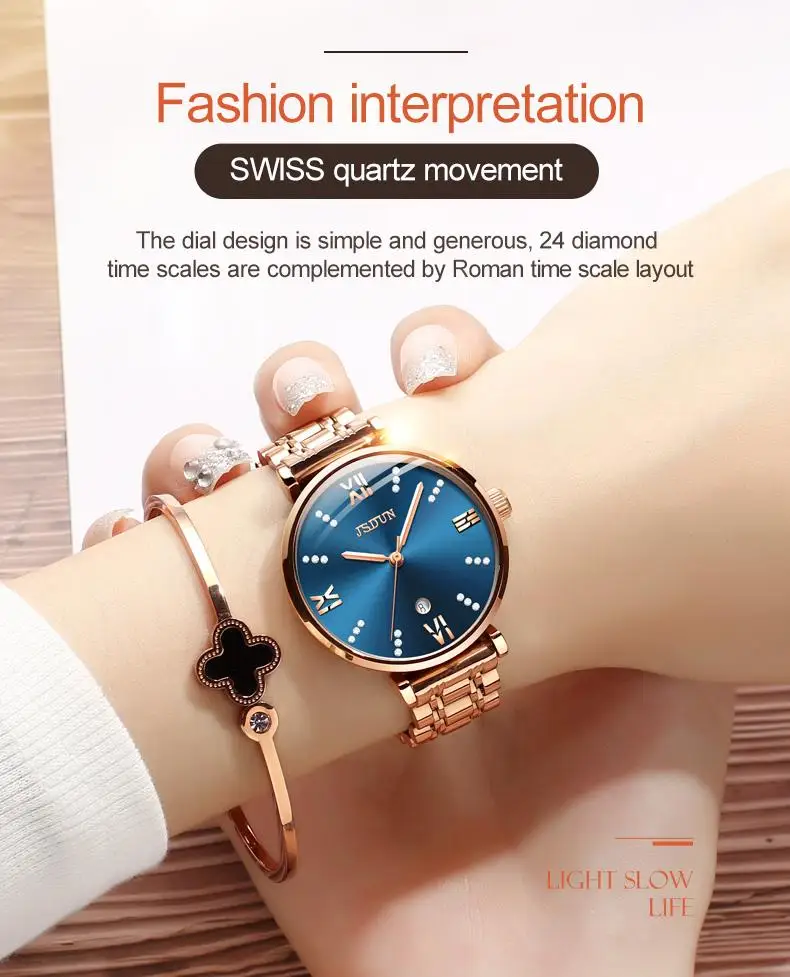 Women Watch movement Automatic Mechanical WristWatch Fashion Water Resistant Steel Strap Hand Watch For Women In Wholesale