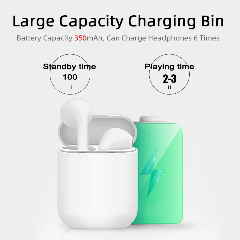 New Products TWS Audifonos I12 Wireless Earphones Inpods I12 headphone With Charging Box In Ear Use for Mobile Phone - ANKUX.COM