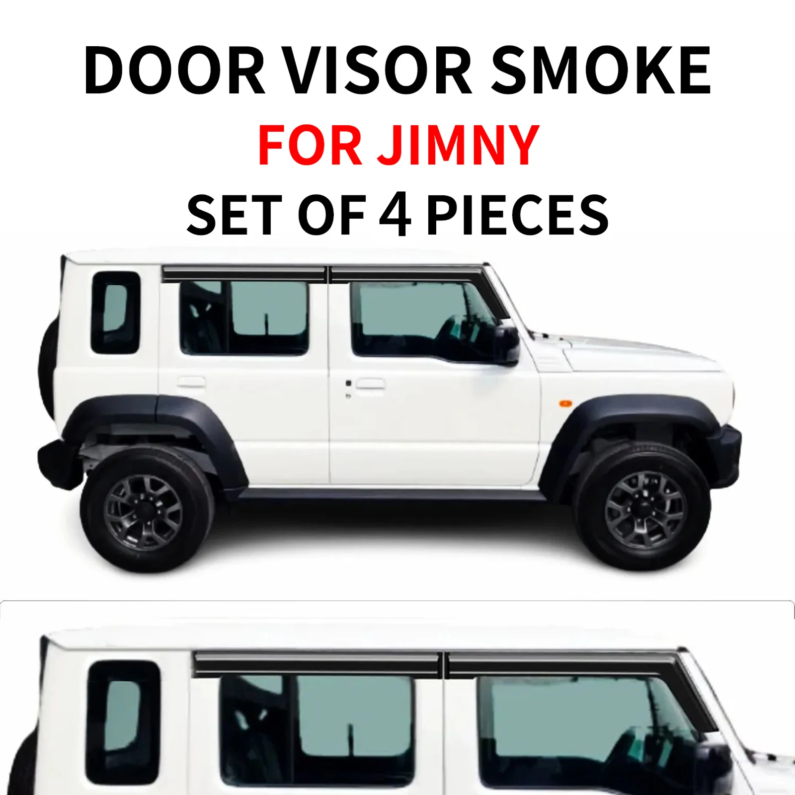 Jimny Accessories Jimny 5 Doors Window Visor For Suzuki Jimny Jb64 Jb74