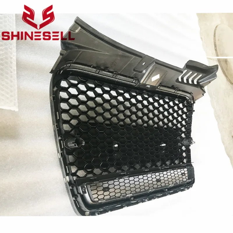 RS4 Style Grill Black Grille without Rings For Audi A4 B7 05 06 07 08