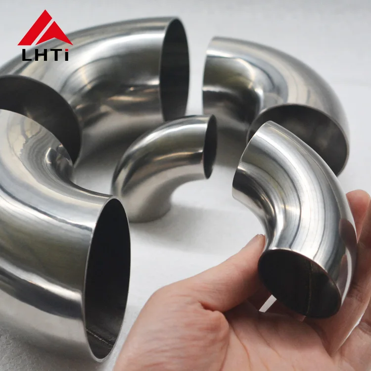 Hot sale 90 degree 34mm 51mm 63mm 76mm 89mm Grade 2 titanium elbow for exhaust