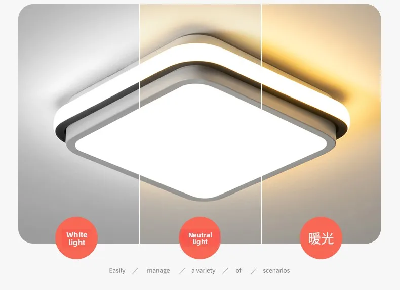 Modern LED Aisle Corridor Entryway Balcony Bedroom Light Tmall Genie Ceiling Light Simple Design with Stainless Steel Base manufacture