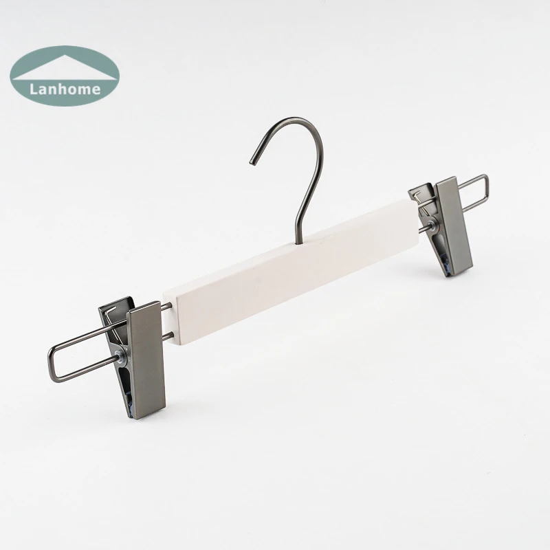 Simple Wooden Pant Skirt Hanger Kids Trousers Hangers With Clips Buy