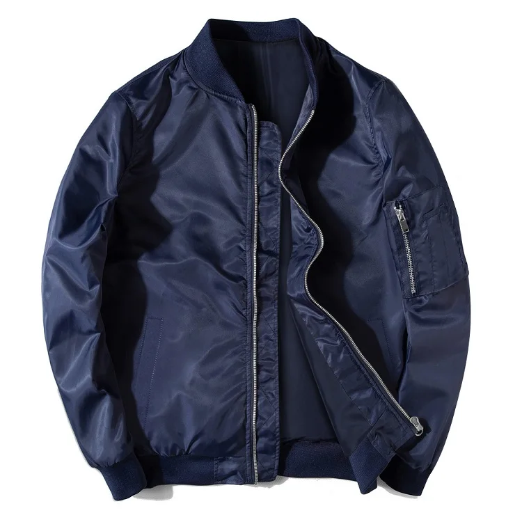 Men's 100 Polyester Bomber Jacket Outwear Street Wear Cargo Coat