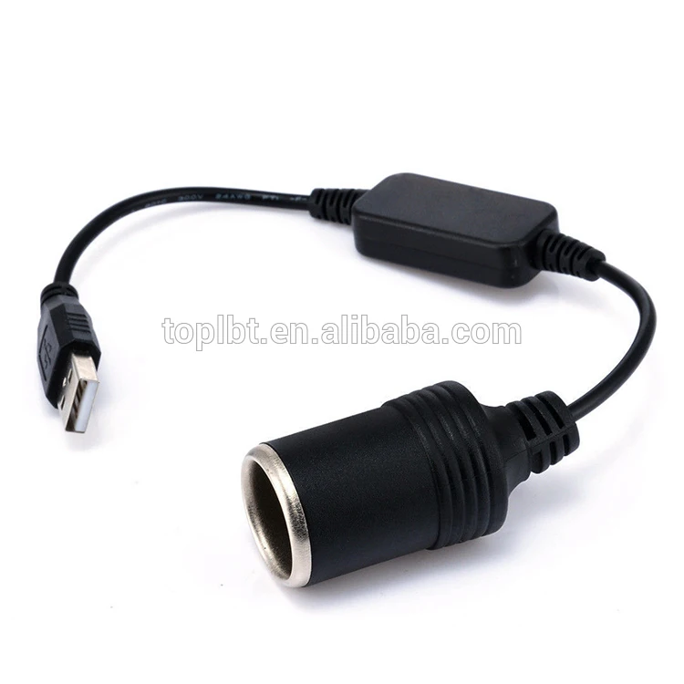 5v 2a Car Cigarette Lighter Adapter Converter Usb Male To Female