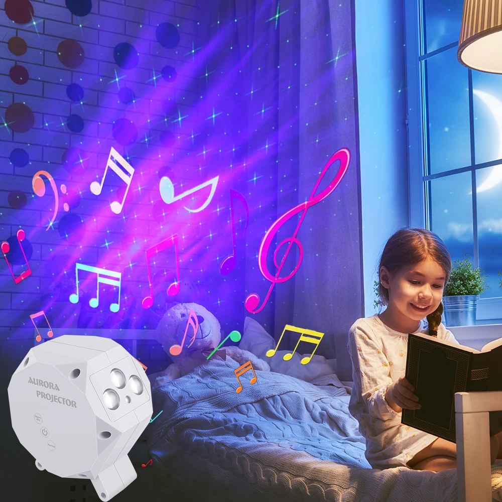 Color LED Night Light Portable Wireless Bluetooth Color Bedside Table Light