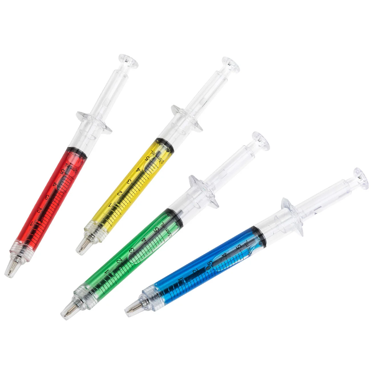 Novelty Promotional Funny Injection Shaped Ball Point Pens With Logo