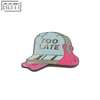 Too Late Snail Enamel Logo Clothes Brooch Pins Enamel Logo Pin Badge