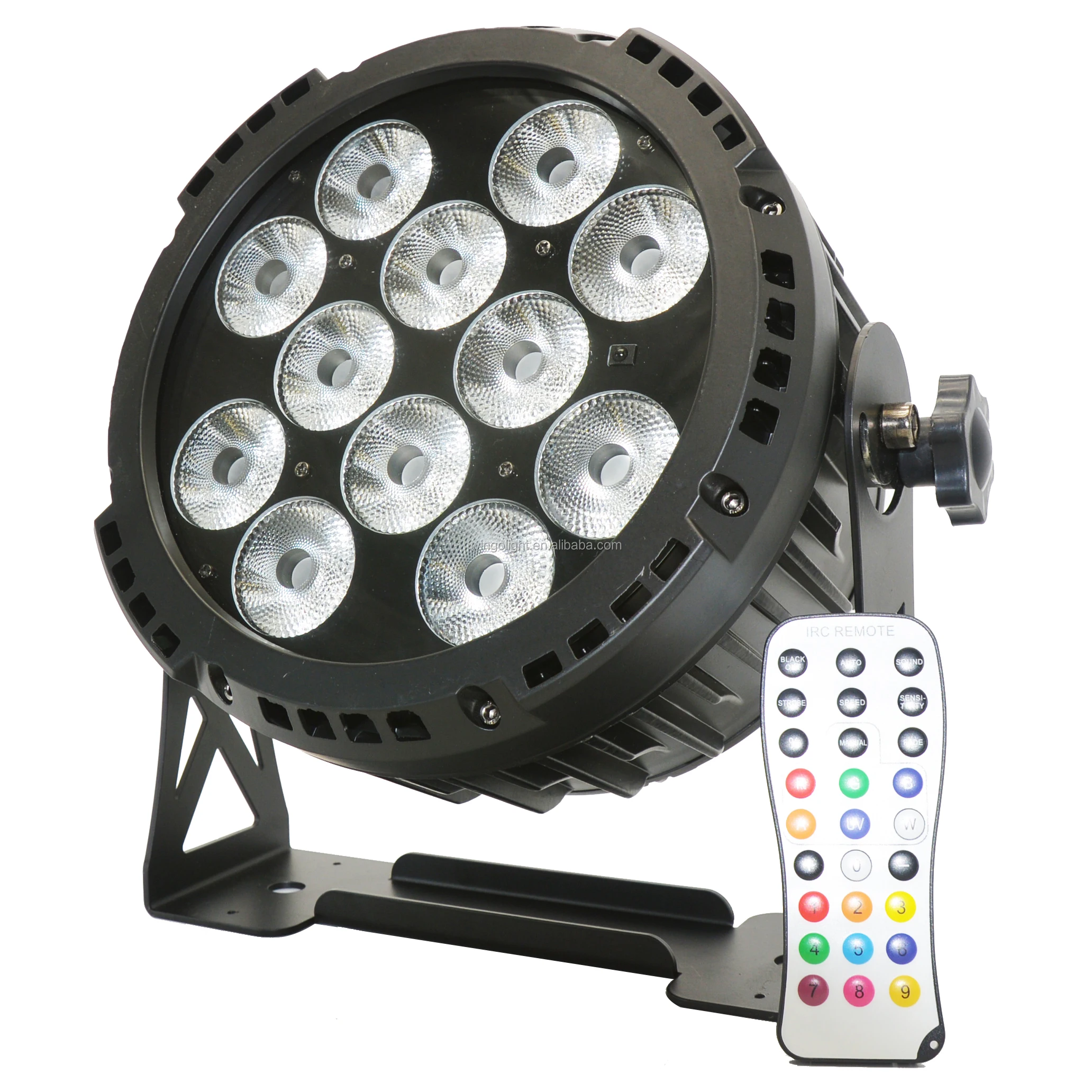 Par 64 Led Stage Lighting 12pcs 18w 6in1 Ip65 Waterproof Battery Power