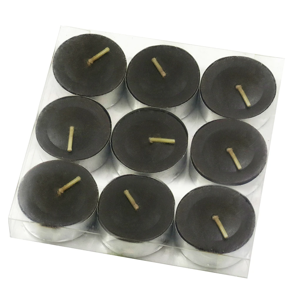 Wholesale Religious Pray Black Color Tea Light Candle