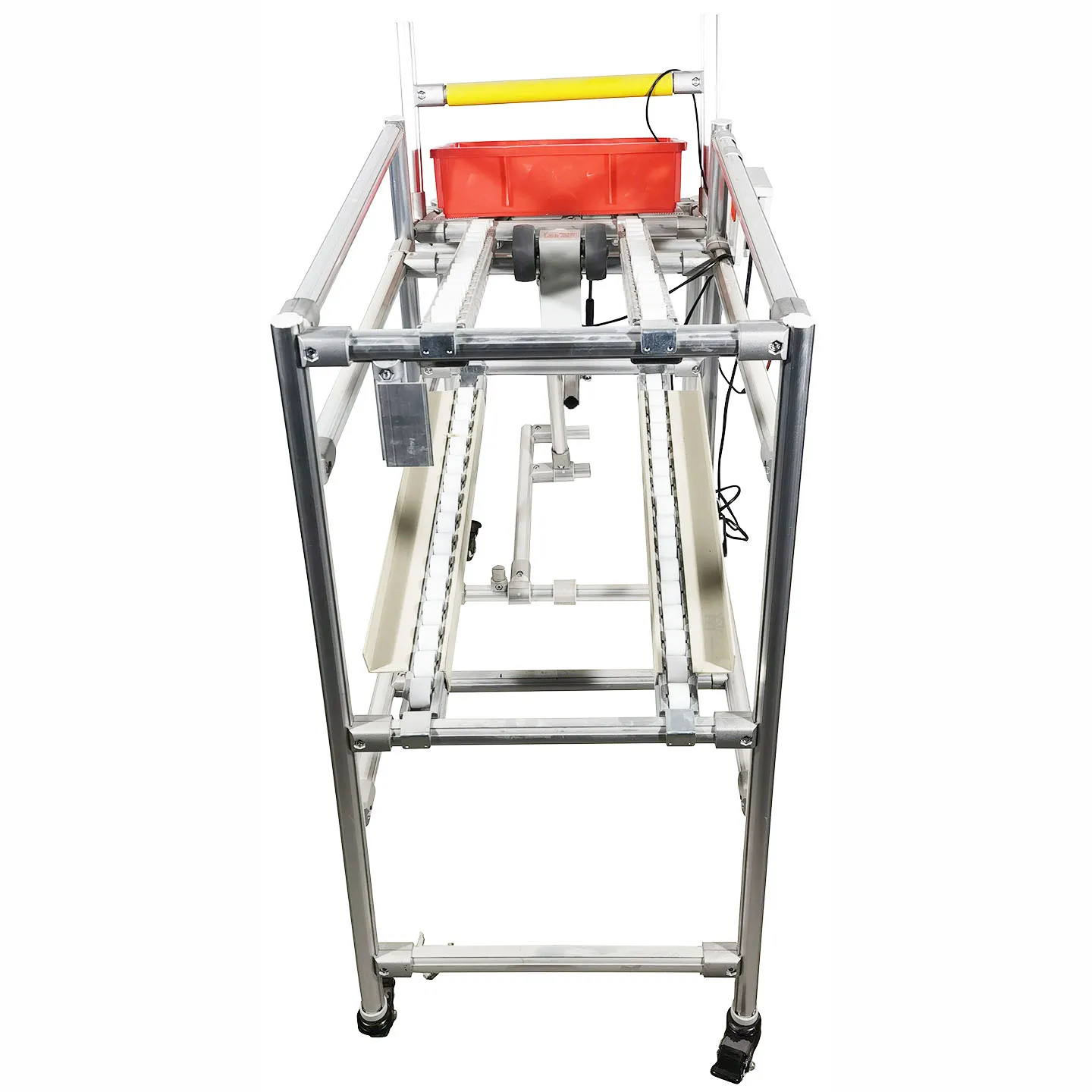 product on line recycling rack flow rack cart lcia third generation lean pipeline rod feeding empty box return box reflow rack grade-16