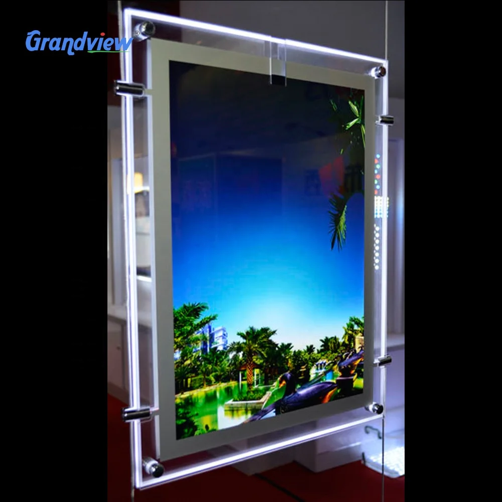 Best quality advertising slim 2 sides photo light box for store