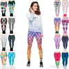 Lady Leggings Mix 16 Styles Tetris Geometric Grid Dot Triangles Deathly Hallows Toy Bricks Mathematics TV No Signal 3D Print Pan