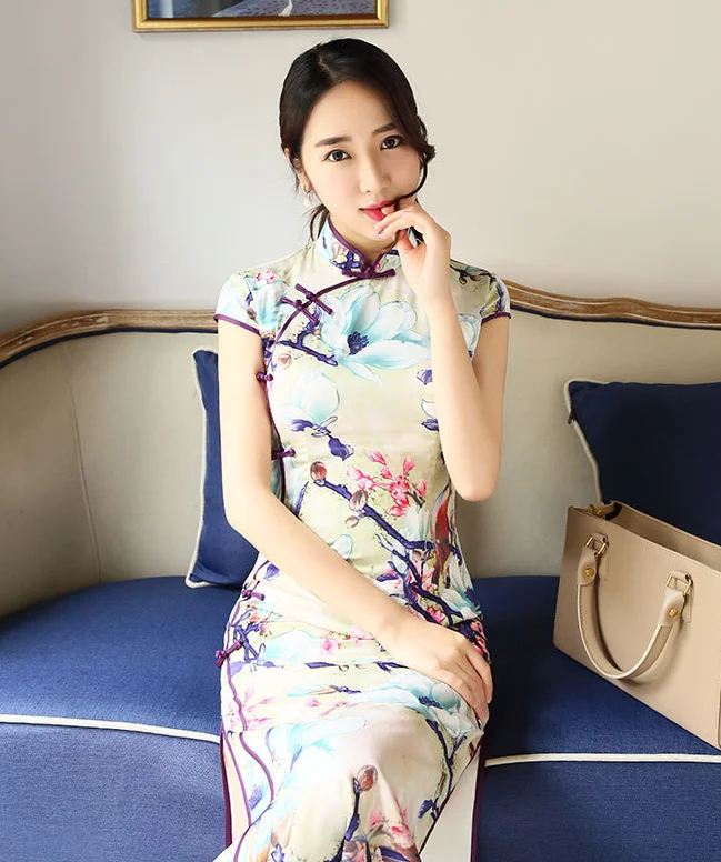 
Chinese qipao Traditional Clothing Costume Dress handmade qipao girls Traditional qipao Cheongsam classical old fashion 