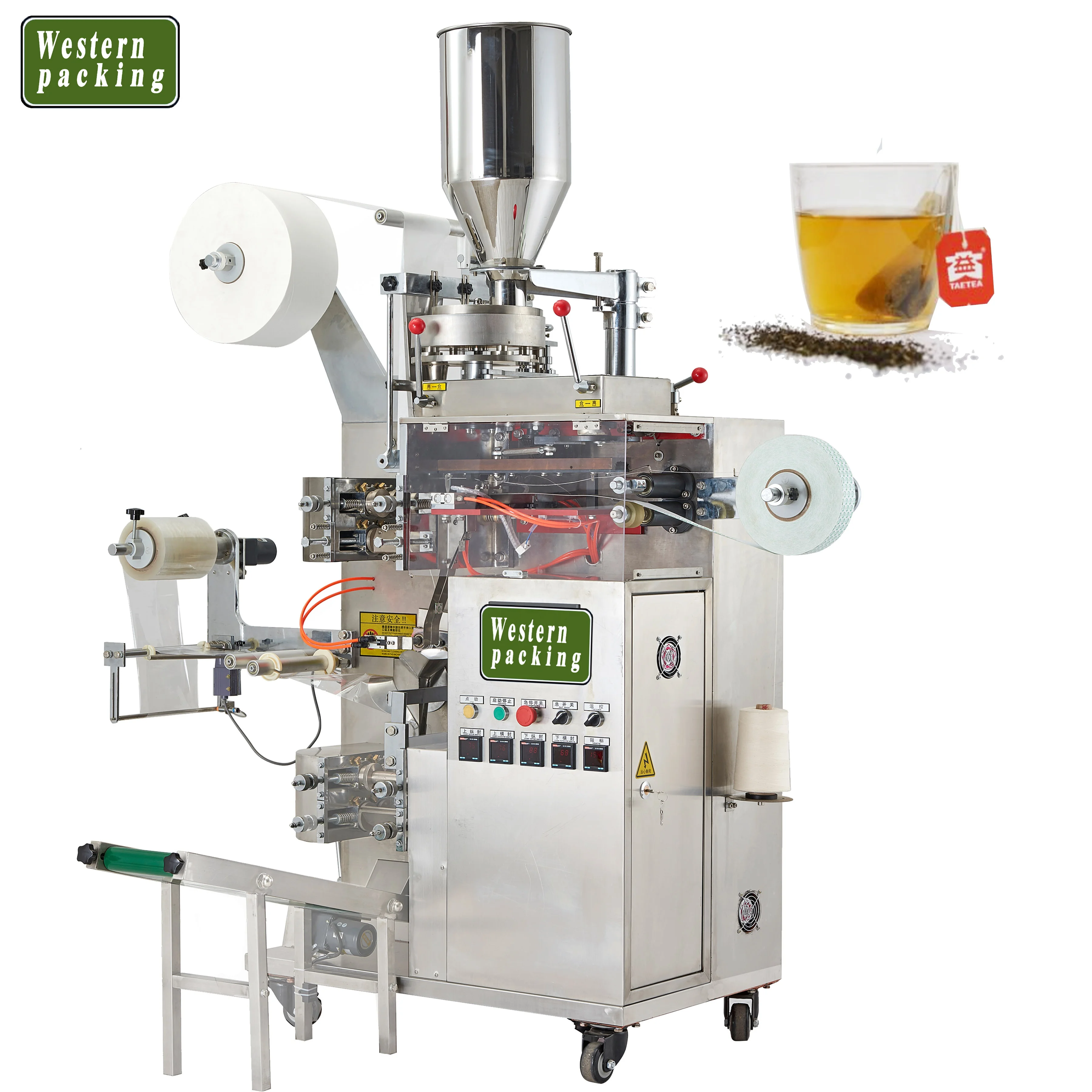 Double Chamber Tea Bag Packing Machine,Teabag Packing Machine Price,Tea Sachet Powder Packing
