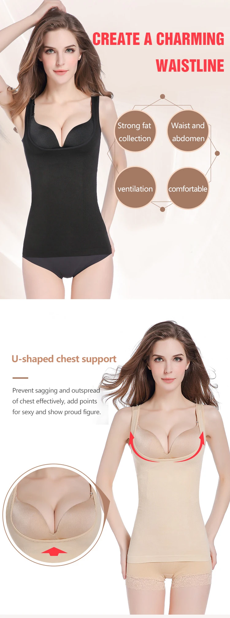 Enerup Women Copper Slimming Body Shaper gym Vest Shirt wholesale price