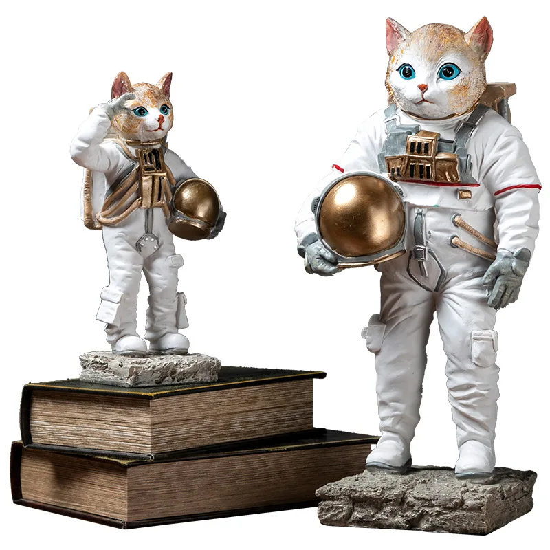 Sculpture De Chat Ornements Resine Astronaute Statue De Sculpture Moderne Articles Illustrations Pour Table De Salon Decorations De Bureau Buy Statue D Astronaute De Chat De Resine Illustration D Articles De Sculpture D Astronaute Statue D Astronaute