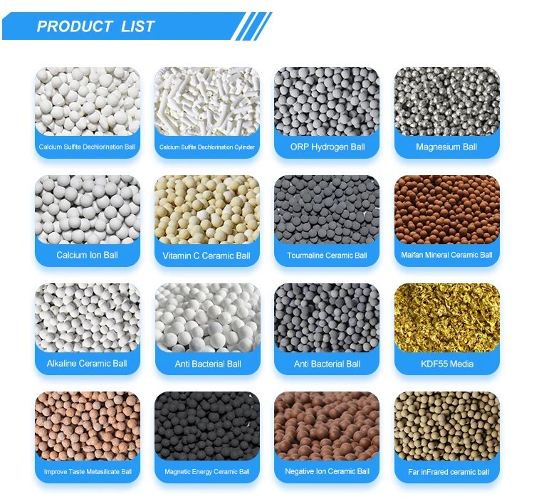 Drinking Water Filter Alkaline Mineral Water Tourmaline Ceramic Mineral