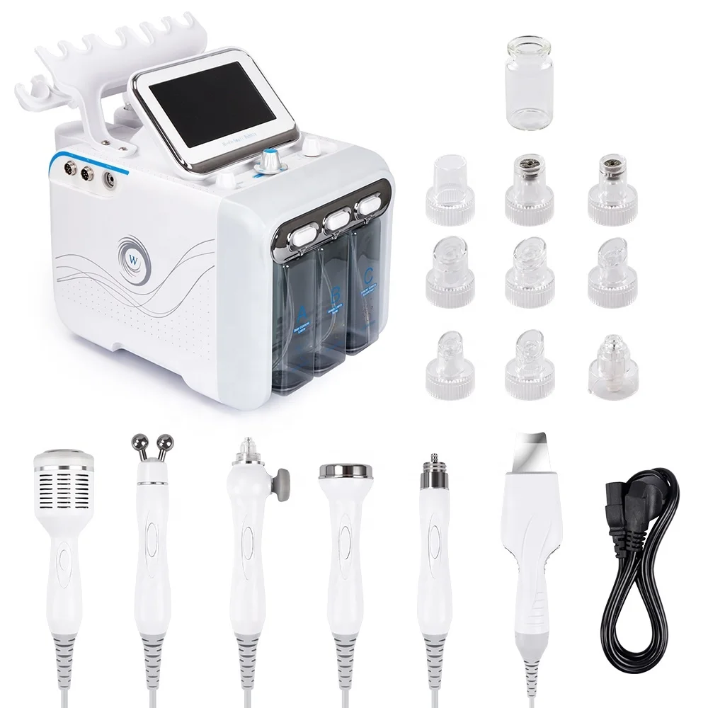 
New 6 In 1 Water Dermabrasion Hydra Peeling Facial Waterpeel Microdermabrasion Aqua Clean Beauty Machine for Face 