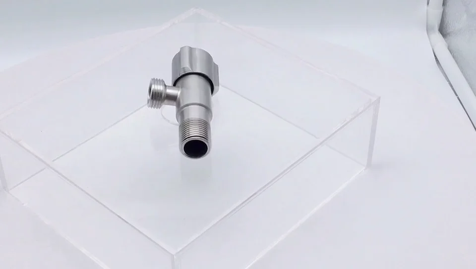 Nickle Brushed Stainless Steel Angle Stop Cock For Wash Basin Angle