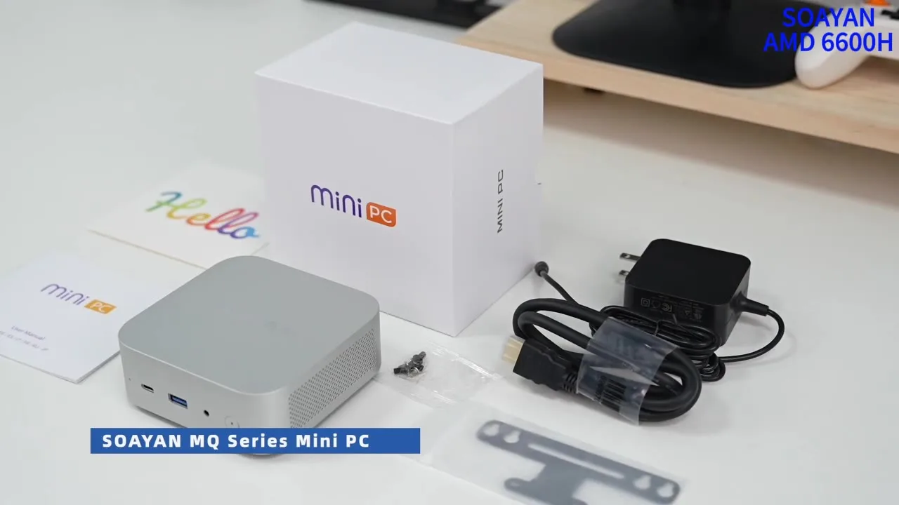 SOAYAN 2026 New AMD R7 8745HS Business Gaming Mini PC with Windows