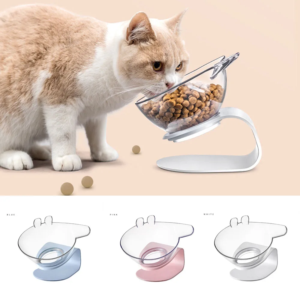 Antiderapant Unique Chat Bol Avec Soulevee Support Chien Bols Pour Animaux De Compagnie De Dessin Anime Chat Nourriture Bol Chat Alimentation Proteger Cou De L Animal Buy Bol A Chat Sureleve Bol A