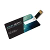 factory Customized Logo Pattern Ultra Thin Slim Business Credit Card Shaped 12 4 8 16 32 gb Transparent Pendrive Usb Flash