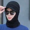 Arrowhead leather Warm Cap Knitted ear cap parent-child hat Autumn and winter plus velvet hat men's hat scarf