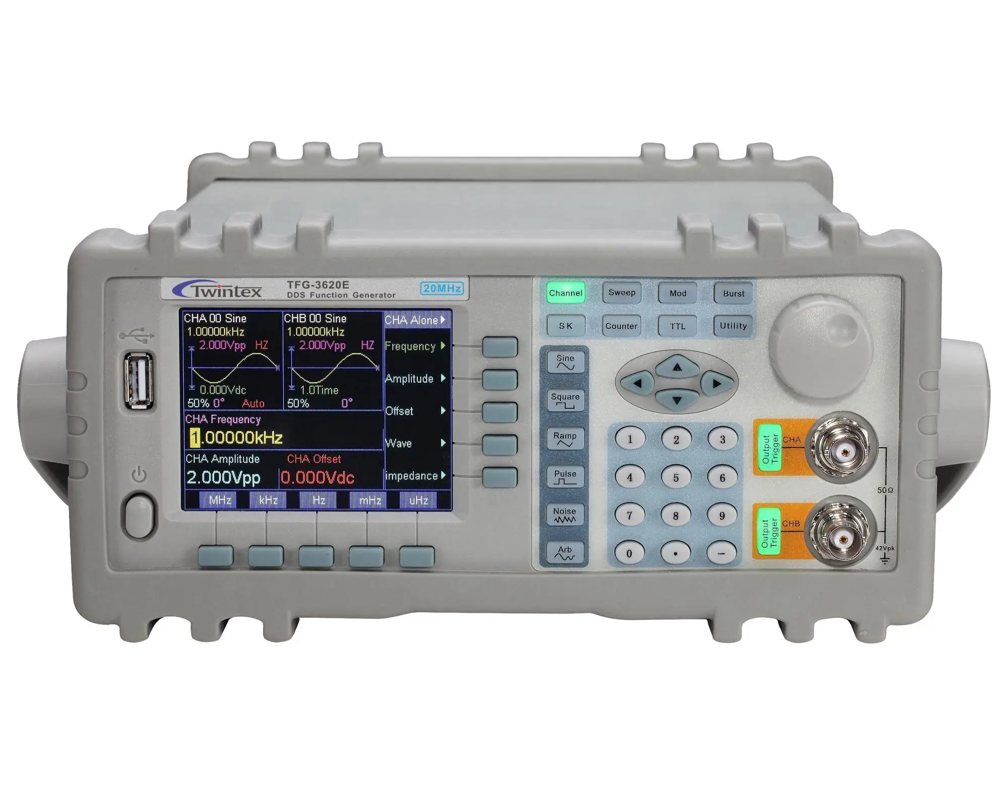 twintex tfg-3220e dual channel dds function waveform generator