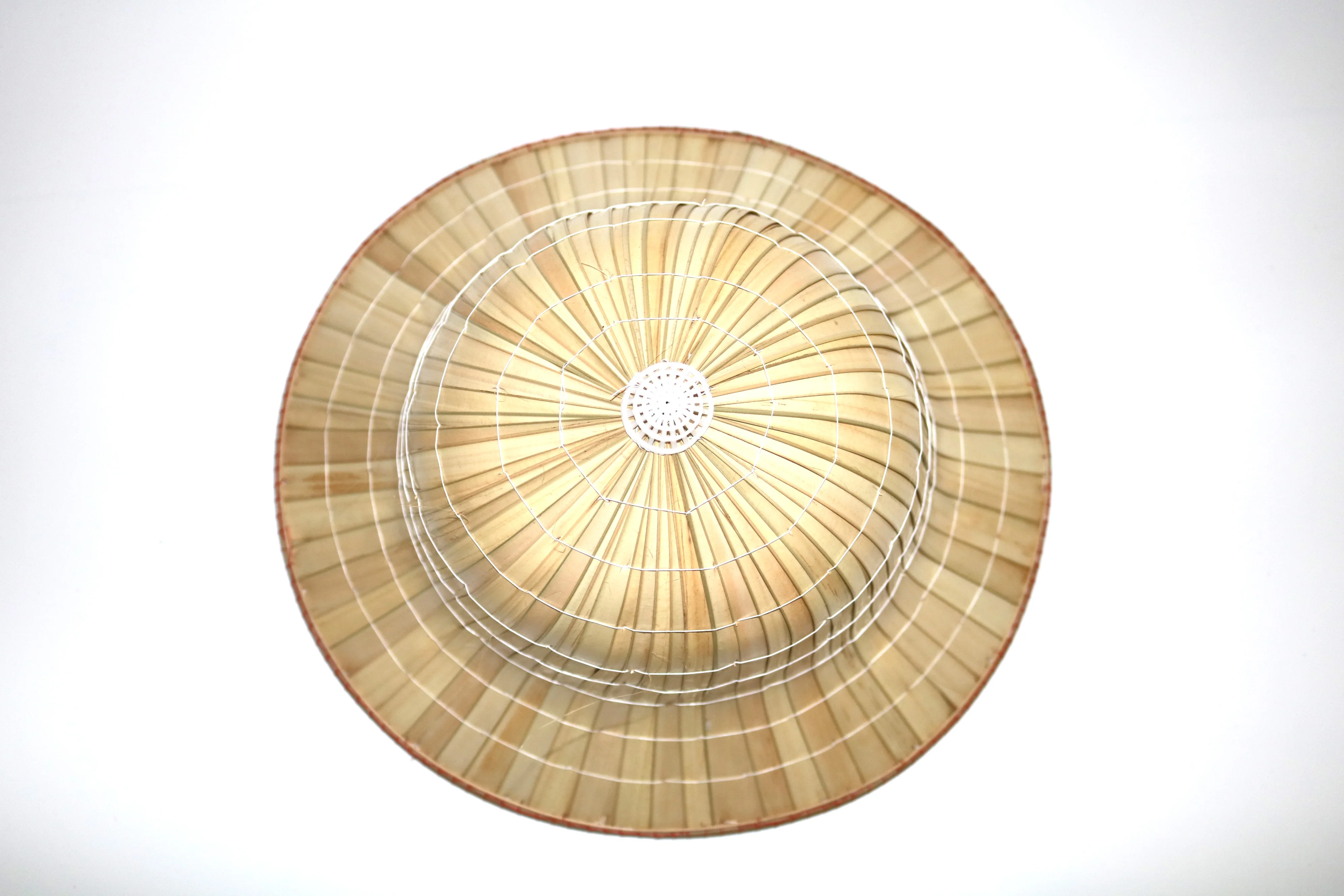 vietnams famer of conical coconut leaf hat