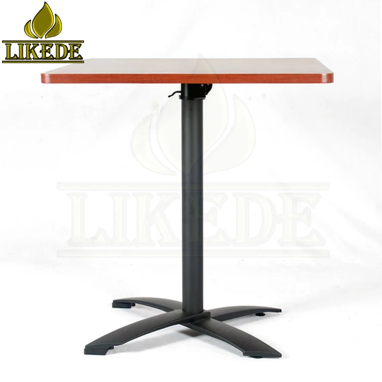 Adjustable Aluminum Folding Table Metal Coffee Dining Table for Restaurants