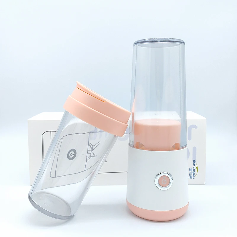 
6 blades personal usb rechargeable portable electric juicer cup blender grape ginger mixer juicer blender 