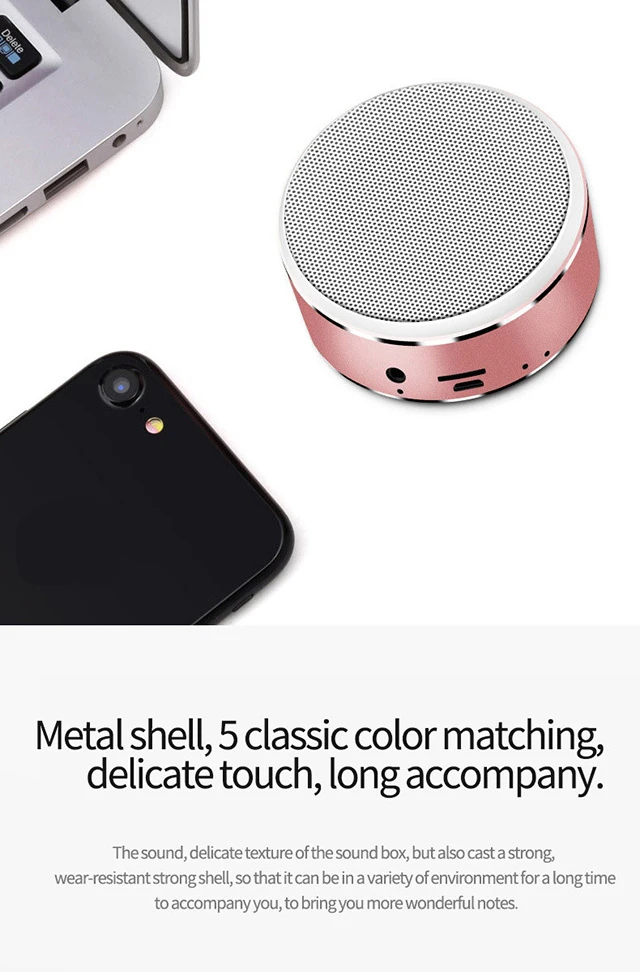 Enjoy Music Indoor Outdoor Mini Portable BT Wireless Speaker BOX Real Sound Audio Loudspeaker Rechargeable TF Card Audio Player - ANKUX.COM