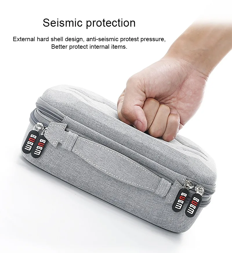 Bubm Brand Eva Hard Shell Electronics Organizer Waterproof Carrying