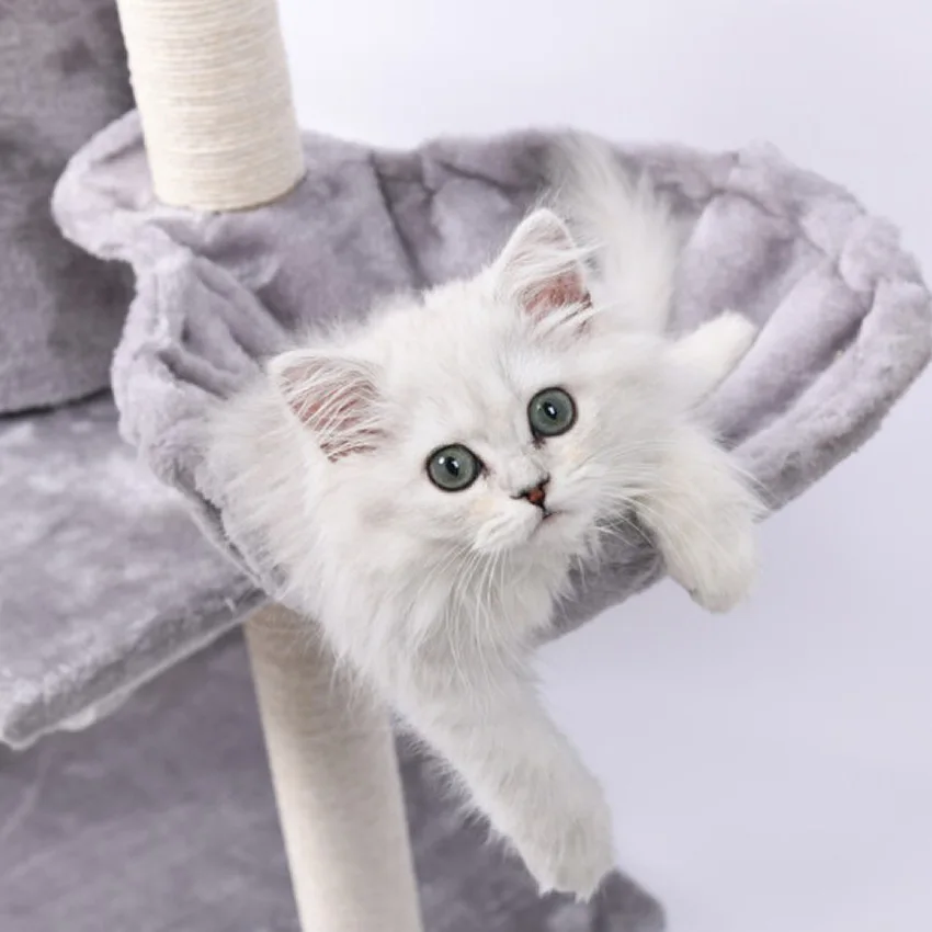 制造商批发剑麻短毛绒猫抓树