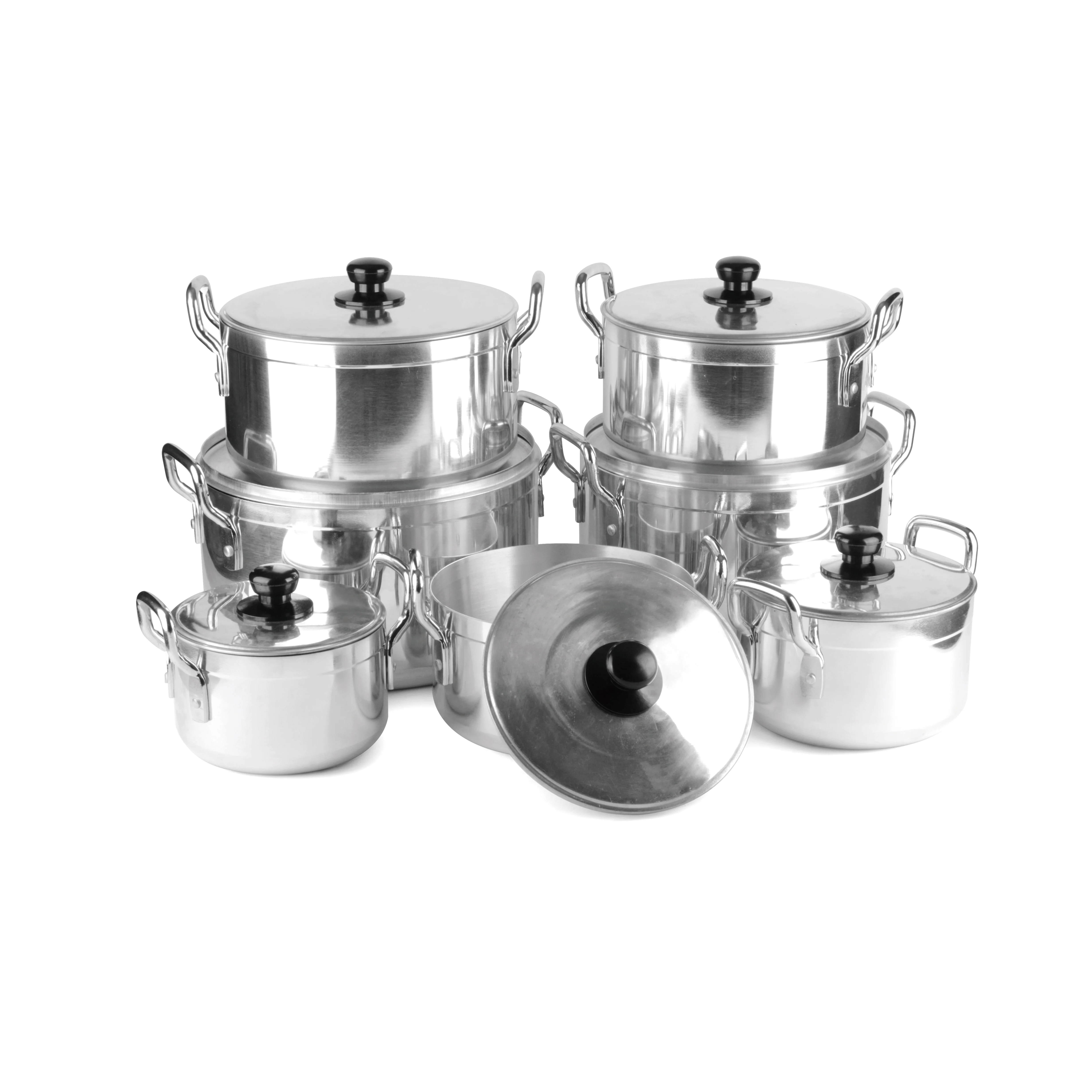 aluminium cooking pot set