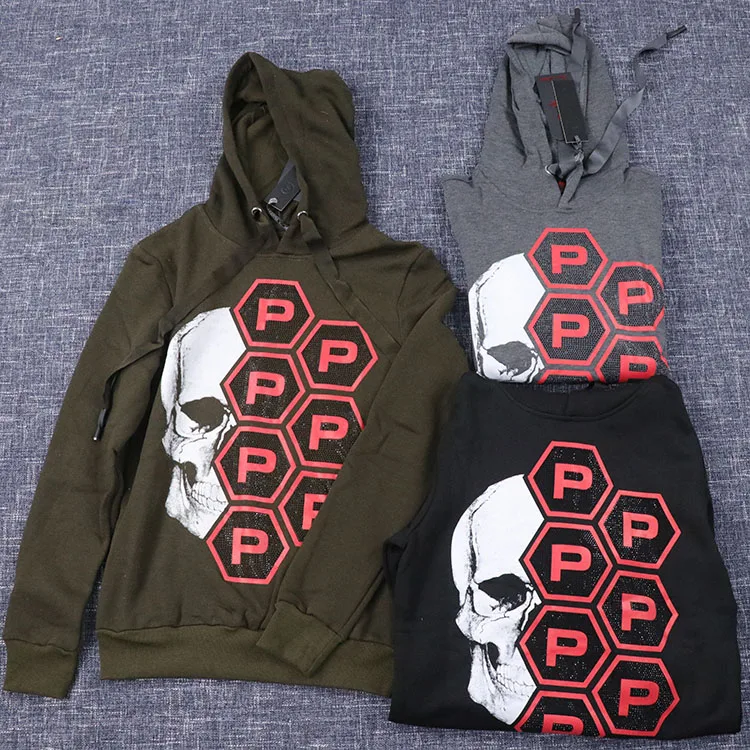 rhinestone skull hoodie