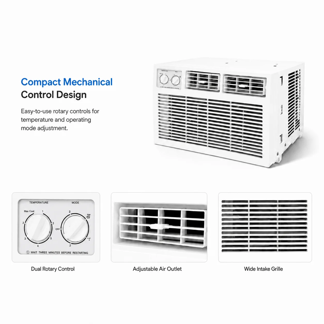 Window Air Conditioners, 12000BTU, 115V, 60Hz, EER - detail 6