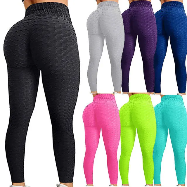 

2021 seamless butt lift high waist fitness yoga pants for women, Black, grey, red,green, pink, blue, customized