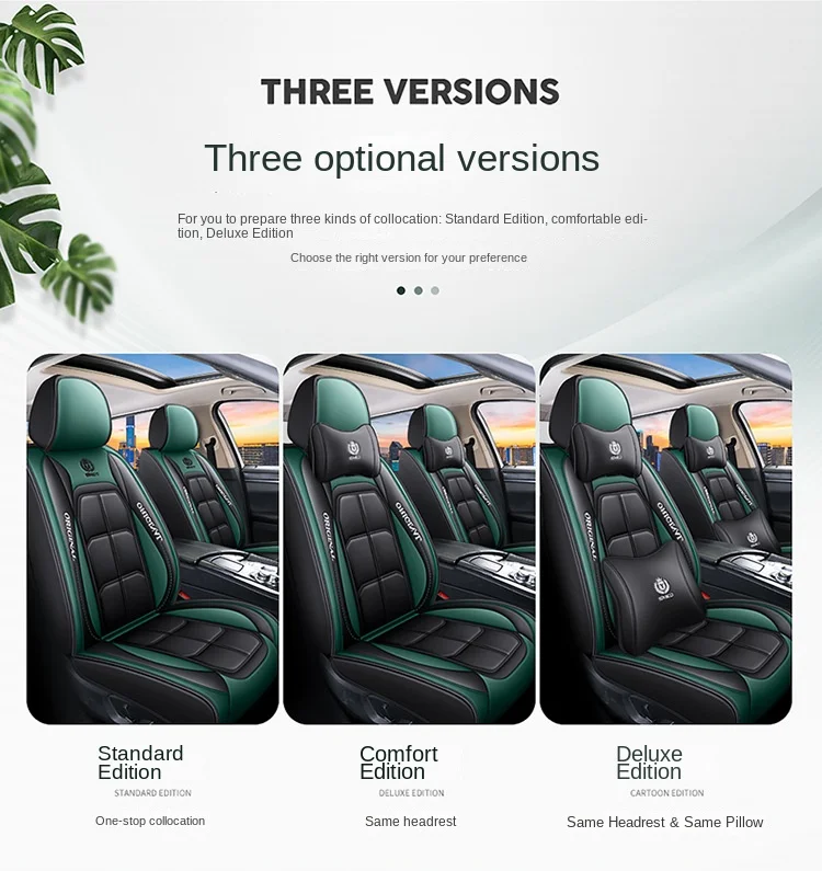 All-Car Five-Seat Leather Cover Fully Encircled Four Seasons Universal Wear-Resistant Dirt-Resistant Breathable Car Seat Cushion details