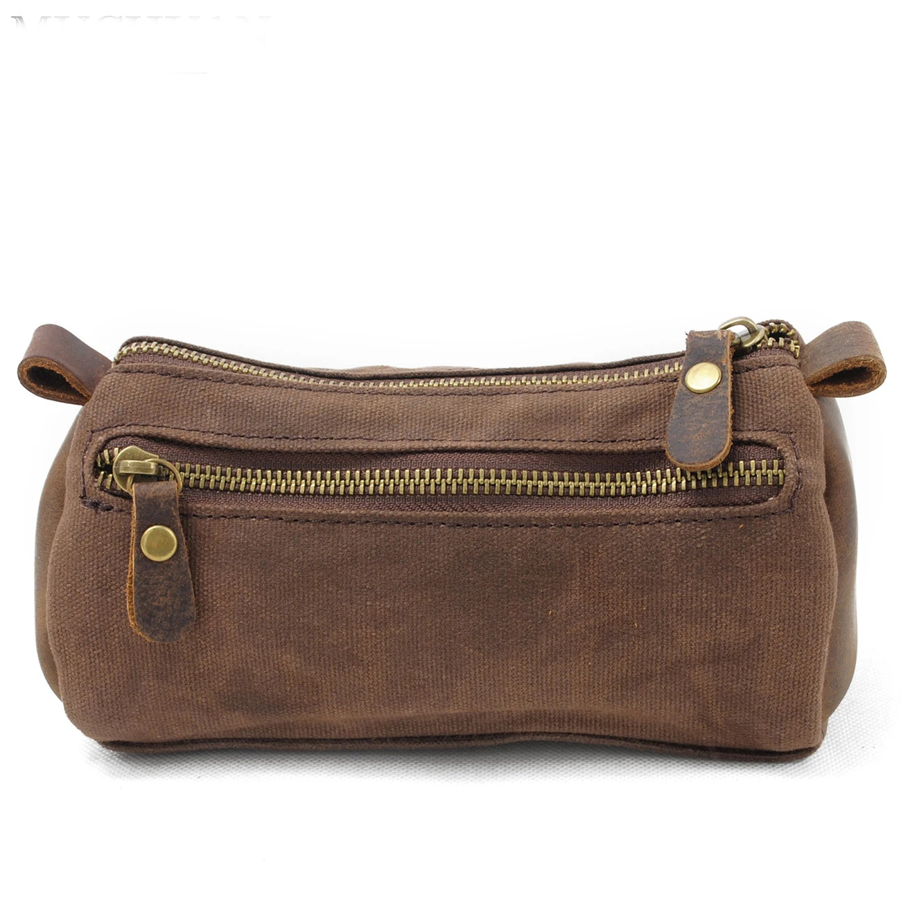 Waxed Canvas Dopp Kit Shaving Bag Small Toiletry Bag For Men Overnight