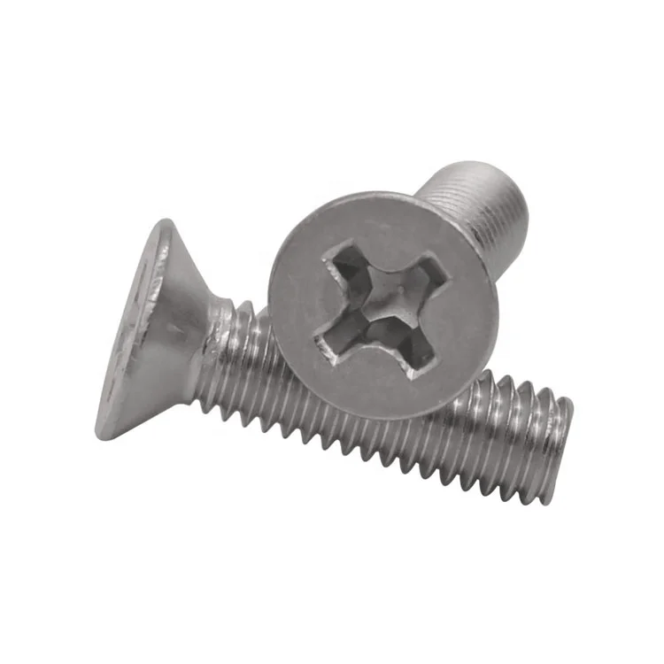 
Stainless Steel DIN965 Cross Recessed Countersunk Head Screws 