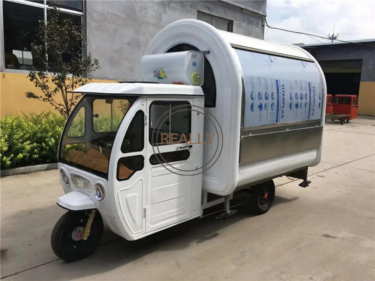 Popular mobile hot dog and sub sandwich electric cart tricycle with air conditioned for sale